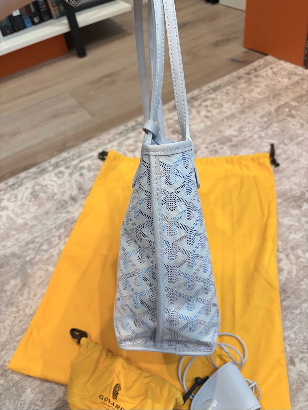 Goyard Mini Anjou Tote Polar Ice Blue - Picture 6 of 11